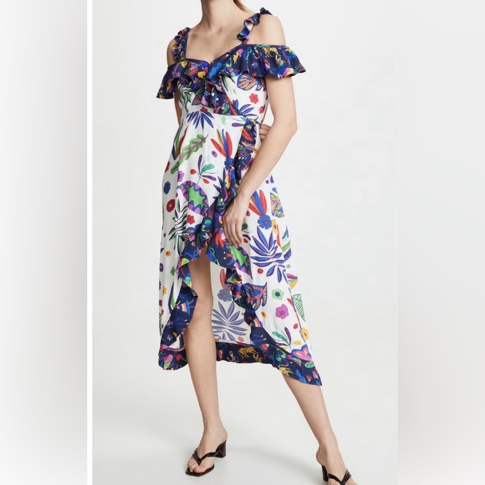 Celia B dress silky fabric! Gorgeous xs midi $280
